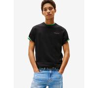 T-shirt Tommy Jeans Slim Linear Chest manches courtes noir pur - S