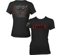 T-shirt tool metallic silver logo unisexe noir taille m Noir G