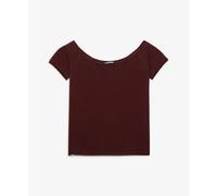 Superdry T-shirt Bardot épaules dénudées bourgogne Taille S