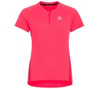 T-shirt Trail 1/2 Zip ODLO Axalp (paradise pink) Femme M