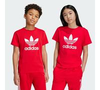 ADIDAS ORIGINALS T-Shirt 'Adicolor Trefoil' rouge vif / blanc, Taille 152