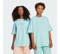 Adidas Originals Oversize Trefoil Short Sleeve T-shirt Bleu 7-8 Years Enfants