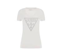 T-shirt triangle Signature Eco Shiny, blanc pur, Taille S