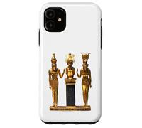 T-Shirt Trinité égyptienne dorée Horus Osiris et Isis Statue Coque pour iPhone 11