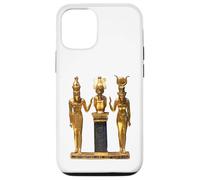 T-Shirt Trinité égyptienne dorée Horus Osiris et Isis Statue Coque pour iPhone 12/12 Pro