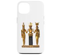 T-Shirt Trinité égyptienne dorée Horus Osiris et Isis Statue Coque pour iPhone 13