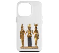 T-Shirt Trinité égyptienne dorée Horus Osiris et Isis Statue Coque pour iPhone 13 Pro