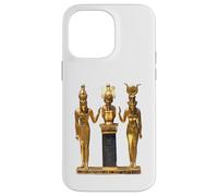 T-Shirt Trinité égyptienne dorée Horus Osiris et Isis Statue Coque pour iPhone 14 Pro Max
