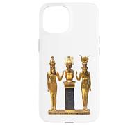 T-Shirt Trinité égyptienne dorée Horus Osiris et Isis Statue Coque pour iPhone 15