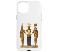 T-Shirt Trinité égyptienne dorée Horus Osiris et Isis Statue Coque pour iPhone 15 Plus