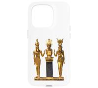 T-Shirt Trinité égyptienne dorée Horus Osiris et Isis Statue Coque pour iPhone 15 Pro