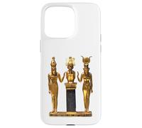 T-Shirt Trinité égyptienne dorée Horus Osiris et Isis Statue Coque pour iPhone 15 Pro Max