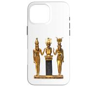 T-Shirt Trinité égyptienne dorée Horus Osiris et Isis Statue Coque pour iPhone 16 Pro Max