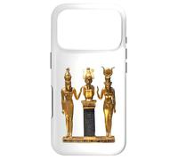 T-Shirt Trinité égyptienne dorée Horus Osiris et Isis Statue Coque pour iPhone 17 Pro