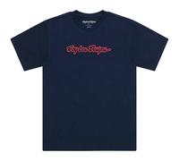 Troy Lee Designs Signature Short Sleeve T-shirt Bleu 2XL Homme Navy