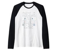 T-Shirt « Trust Me Your Thermostat is Fine » - Technicien CVC Manche Raglan