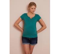 T-shirt tunisien de grossesse vert lichen 34/36