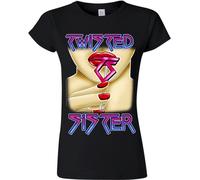 T-Shirt Twisted sister love is for suckers, Frauen