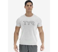 Tyr Ultrasoft Lightweight Tri Blend Tech Big Logo Short Sleeve T-shirt Gris XS Homme