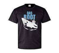 T-shirt U96 - Série de film U Bateau - Atlantique - Marine - Type VII - #27162 - Noir - Medium