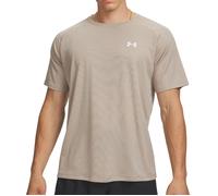 T-shirt UA Tech Textured Under Armour - Timberwolf Taupe/White M