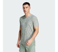 adidas T-shirt Ultimate Running Engineered CLIMACOOL+ - Silver Green S