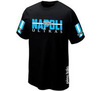 T-Shirt Ultras Napoli Naples - Réf PRIMAPI2167 (FR/ES, Alpha/Lettres, M, Taille Normale, Taille Normale, Noir)
