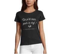 T-shirt Un p'tit bain pour le chef ! Réplique du film la 7eme compagnie - PIXEL EVOLUTION - Femme XL