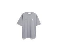 ARMEDANGELS T-Shirt 'MAARKOS' gris chiné / violet / noir / blanc, Taille XL
