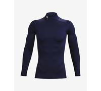 T-shirt Under Armour ColdGear Compression Mock manche longue bleu marine - XXL
