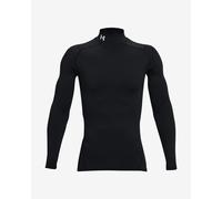 T-shirt Under Armour ColdGear Compression Mock manche longue noir blanc - L