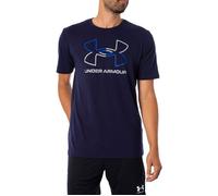 T-shirt - Under Armour - Foundation - Bleu marine - Manches courtes - Homme L