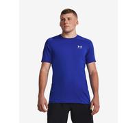 T-shirt Under Armour HeatGear Fitted manche courte bleu électrique blanc - S