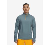 T-shirt Under Armour Qualifier Run demi-zip manches longues vert argile - M