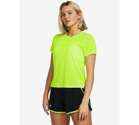 T-shirt Under Armour Streaker manches courtes jaune fluo femme - L