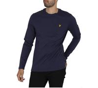 T-shirt uni à manches longues pour homme - LYLE & SCOTT - Bleu - Coton biologique M