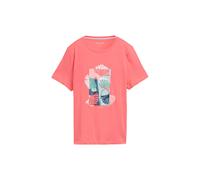 T-shirt uni en coton imprimé femme Tom Tailor Rose M