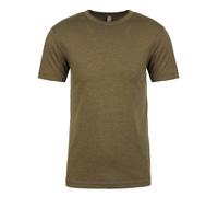 T-Shirt Uni Vert Rouge Bleu Gris Noir Tri-Blend Next Level À Col Rond