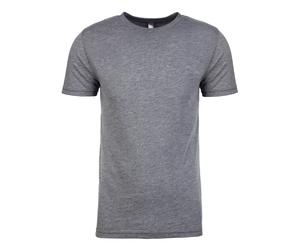 T-Shirt Uni Vert Rouge Bleu Gris Noir Tri-Blend Next Level À Col Rond