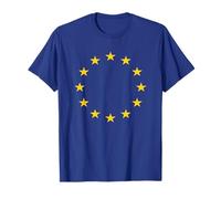 T-Shirt Union Européenne Drapeau UE Bleu Jaune Etoiles T-Shirt
