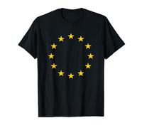 T-Shirt Union Européenne Drapeau UE Bleu Jaune Etoiles T-Shirt Graphique avec Valeur