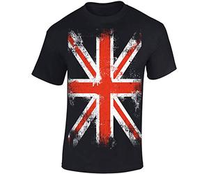 T-Shirt: Union Jack - Drapeau Grande-Bretagne Tee-Shirt -Biker Rock Punk - Angleterre England UK Flag London Londres Brexit Queen - Idée Cadeau - Homme-s Femme-s (M)