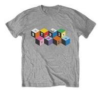 T-shirt Unisex Blocks Taille M Gris