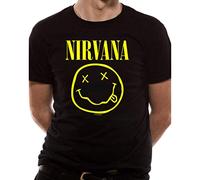 T-Shirt (Unisex-M) Smiley Logo Front Print Only (Black)