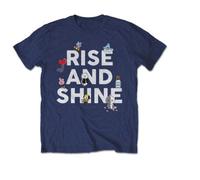 T-shirt Unisex Rise and Shine Taille M Bleu marine