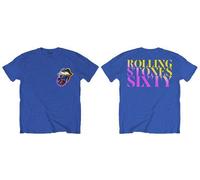 T-Shirt Unisex The Rolling Stones SIXTY Tongue Bleu