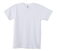 T-shirt unisexe à manches courtes American Apparel en coton - Blanc - Large