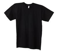 T-shirt unisexe à manches courtes American Apparel en coton - Noir - Large