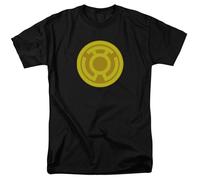 T-Shirt Unisexe Adulte - DC Comics - Green Lantern - Symbole Jaune - Noir