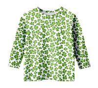 T-shirt unisexe avec inscription « Happy St Patrick » pour enfants - Motif léprechaun vert - Col rond - Lucky Irish Funny Shamrock - Cadeau pour garçons et filles - 0 à 13 ans, 20-Vert, 8-9 ans